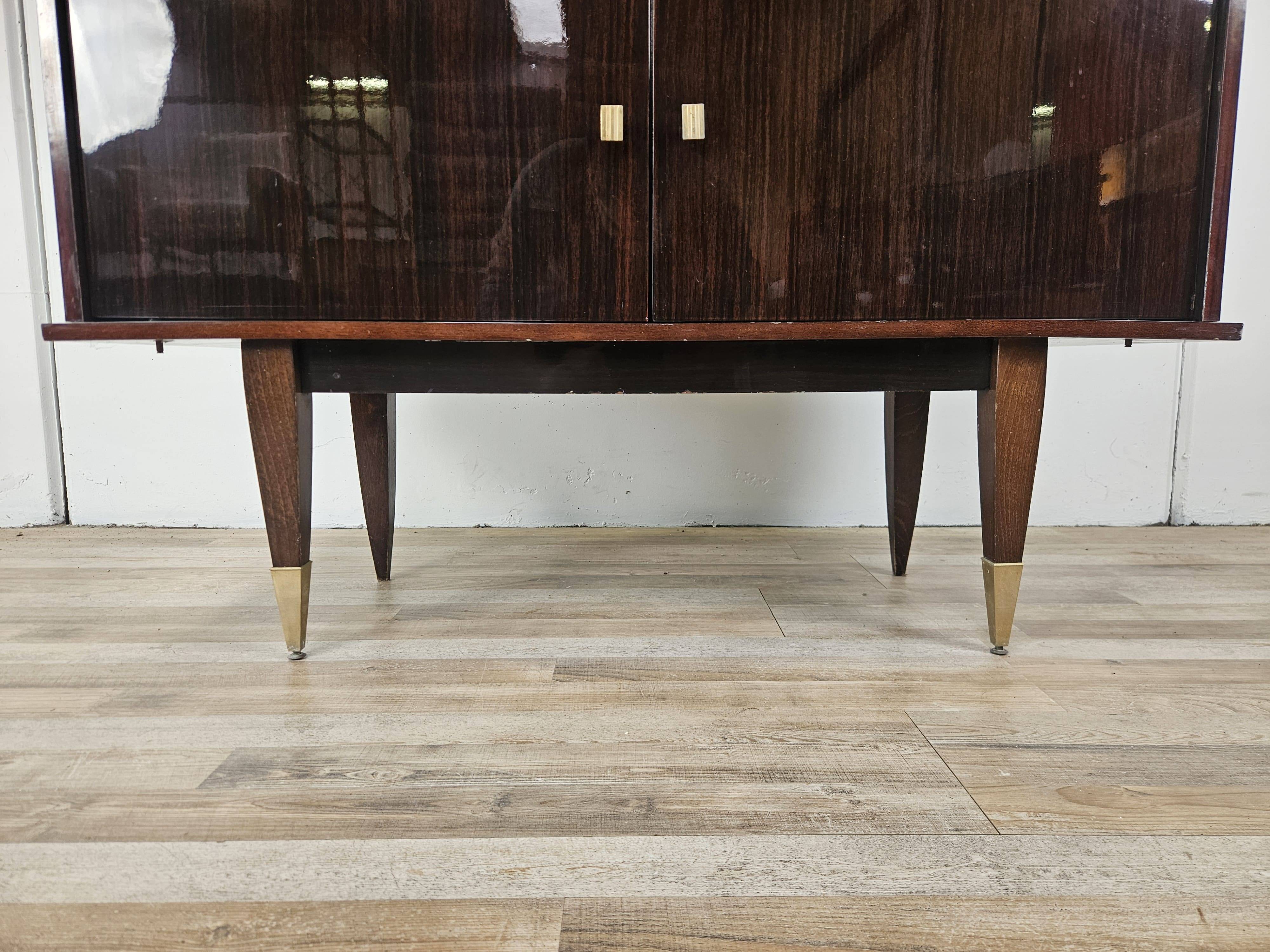 1950s rosewood display cabinet