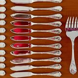 Christofle Marly fish cutlery and serving set with box, new condition