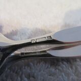 2 Christofle goldsmith mocha and coffee spoons, Duo model, 10 & 13.5cm