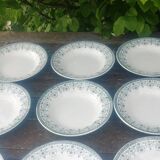 Set of twelve deep ironstone plates, Marceau model