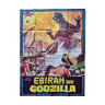 affiche cinéma vintage originale Ebirah contre Godzilla 120x160 cm