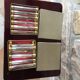 Lot of 12 crystal and gold metal knive holders
