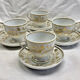 Antique Empire XIX coffee service for 6 cups, porcelain from Paris.