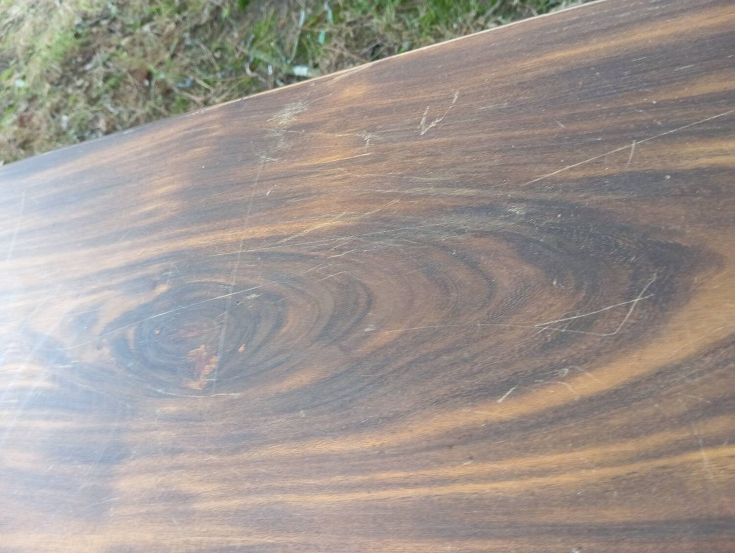 Pair of solid cherry wood farmhouse benches, 1950/60