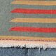 2x6 Kilim Salmon & Red Modern Decorative Wool Kilim Rug, 73x188 Cm