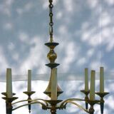 Lustre Empire en bronze et laiton doré