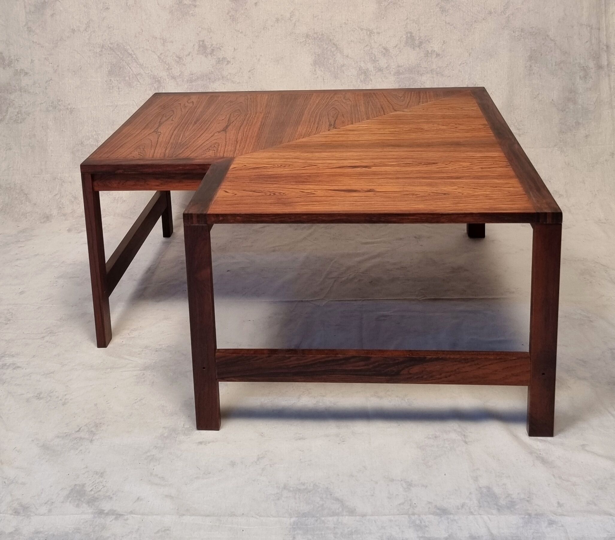 Corner Coffee Table - Ole Knudsen & Torben Lind for France & Son - Rosewood - Ca 1960