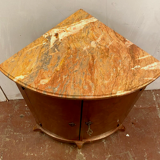 Curved neckline Louis XV style rosewood inlaid XX century