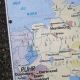 Old MDI Map of Germany Vintage Physical and Political.