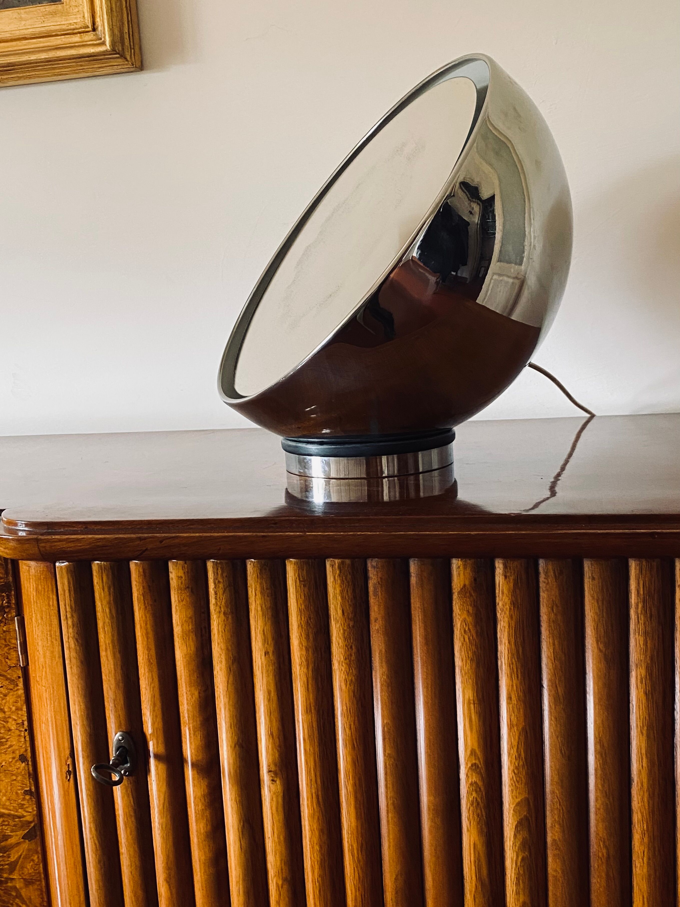 Mirror spherical table Lamp Italy 1970s