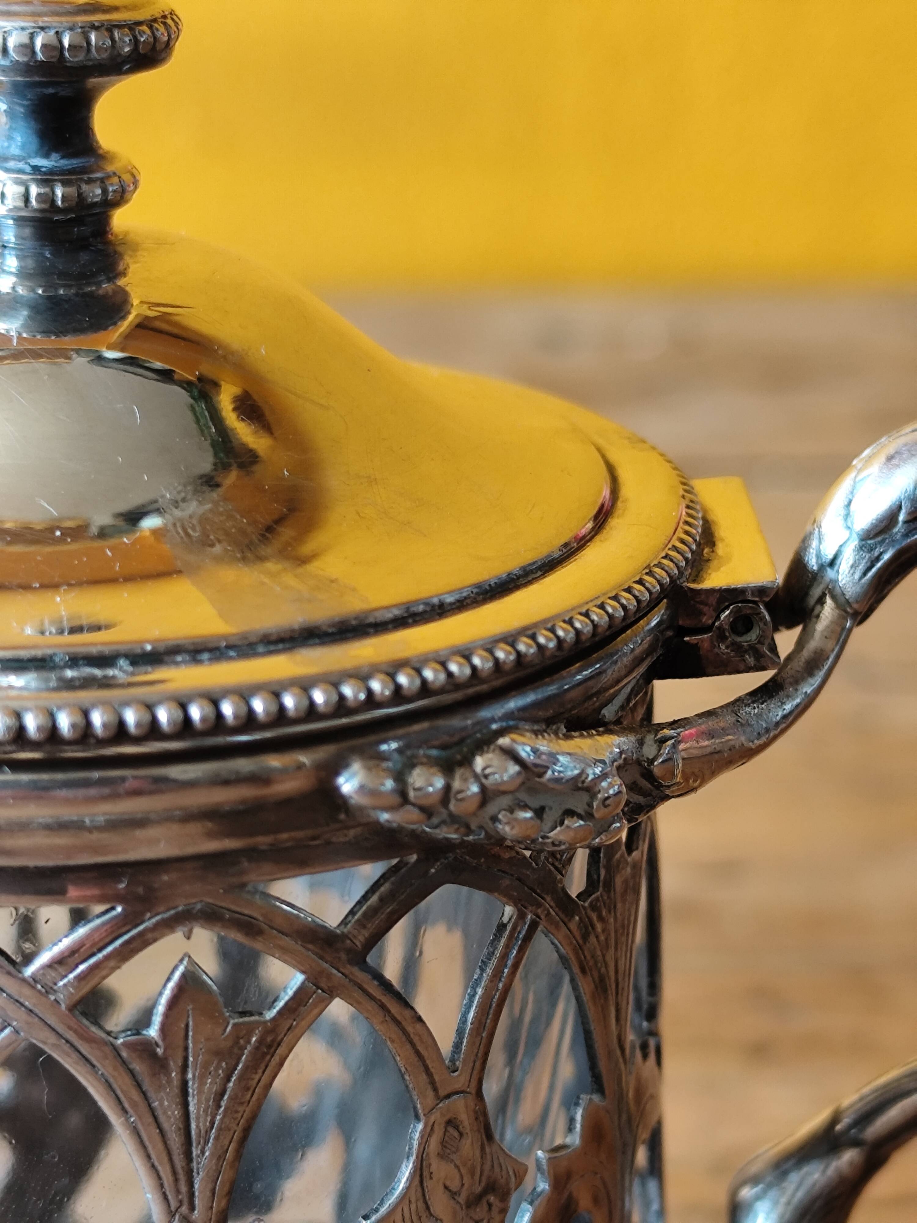 Silver-plated mustard pot from Cristofle France - mustard pot