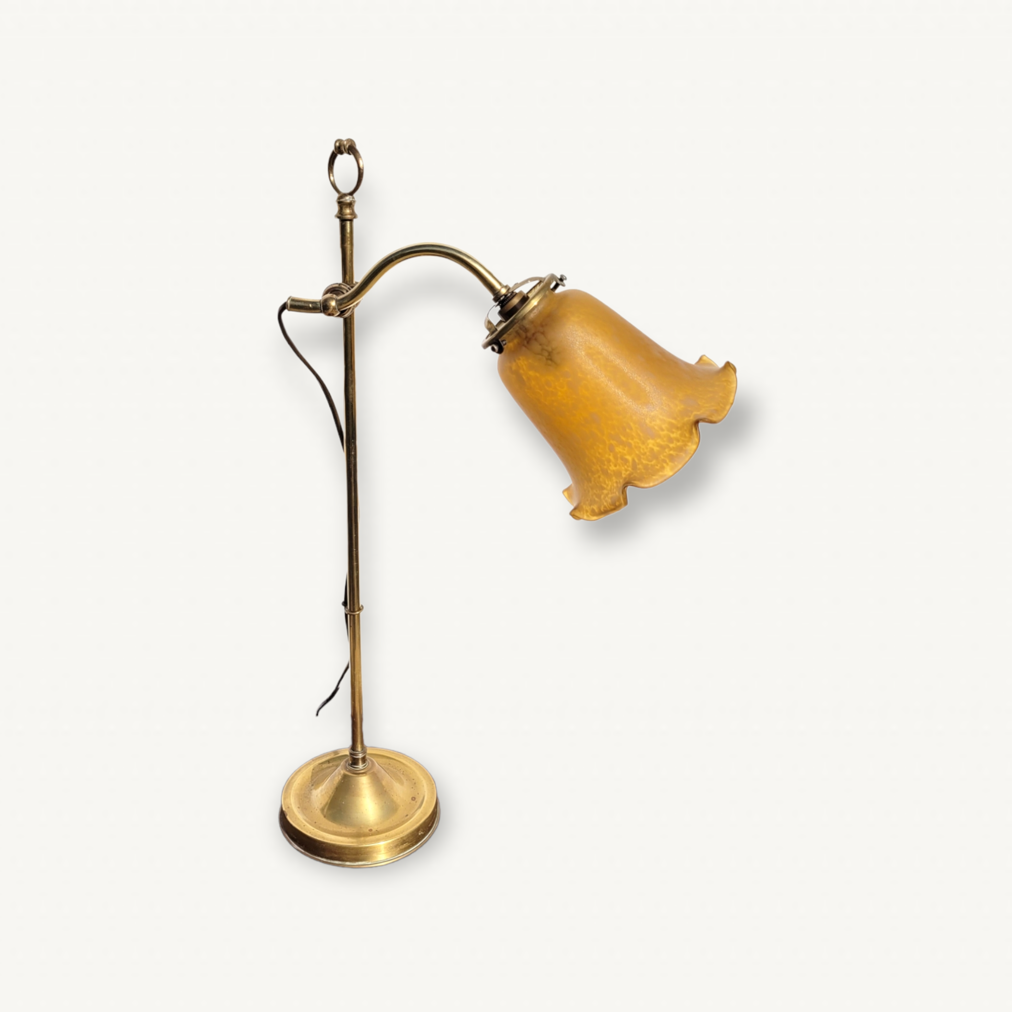Vintage lamp with gooseneck and tulip
