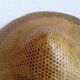 braided Asian hat. palm, bamboo, straw, wicker