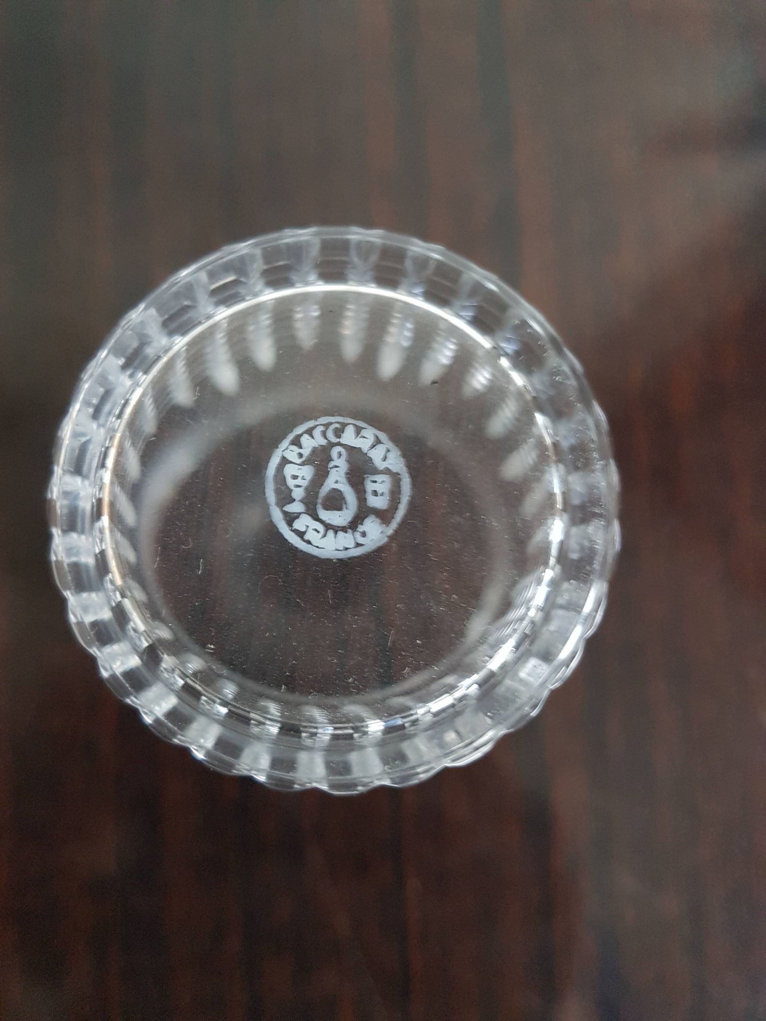 8 glasses whiskey (or glasses), Baccarat Crystal, model Nancy