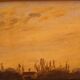 Painting table school of Barbizon France late 19th century