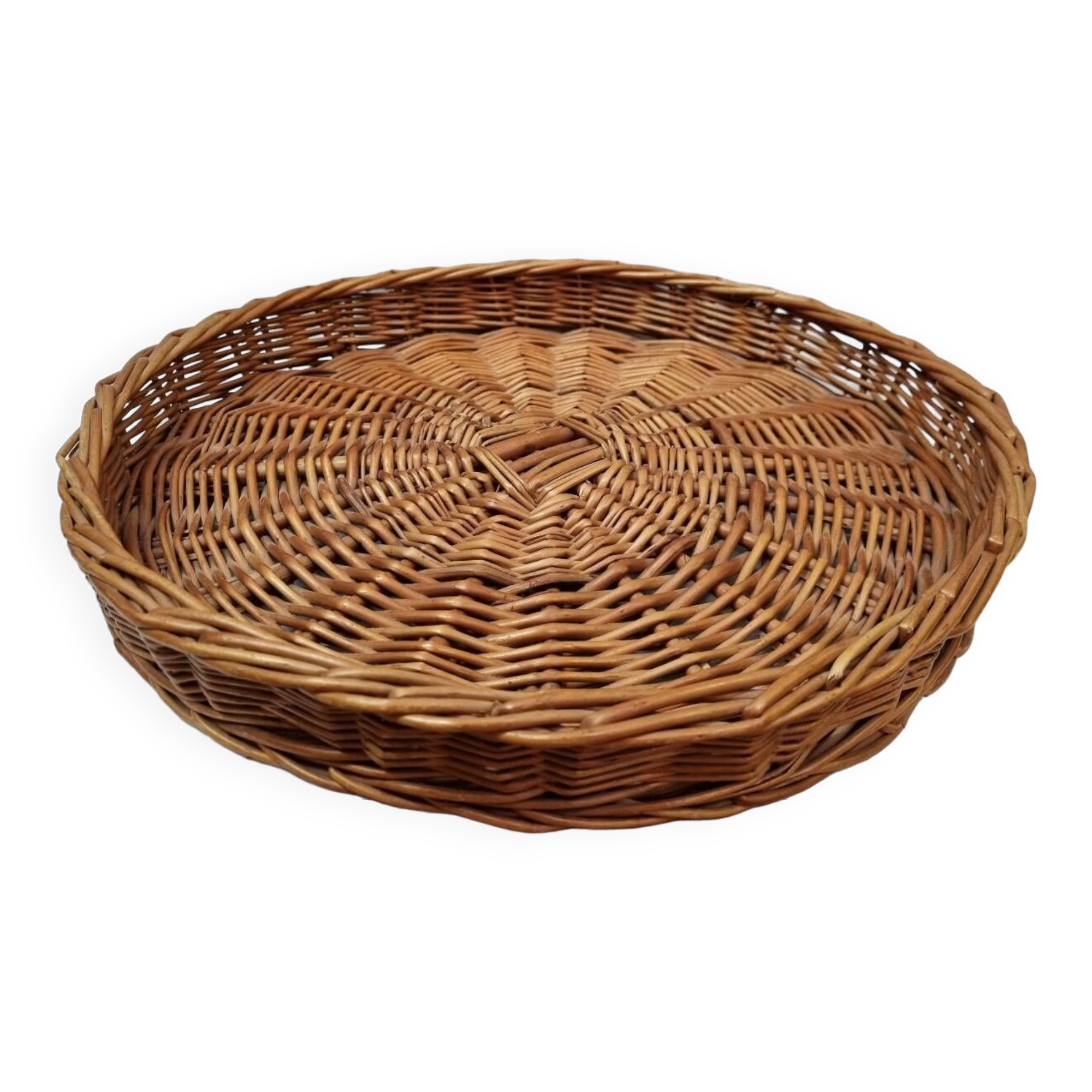 Rattan tray from 1980