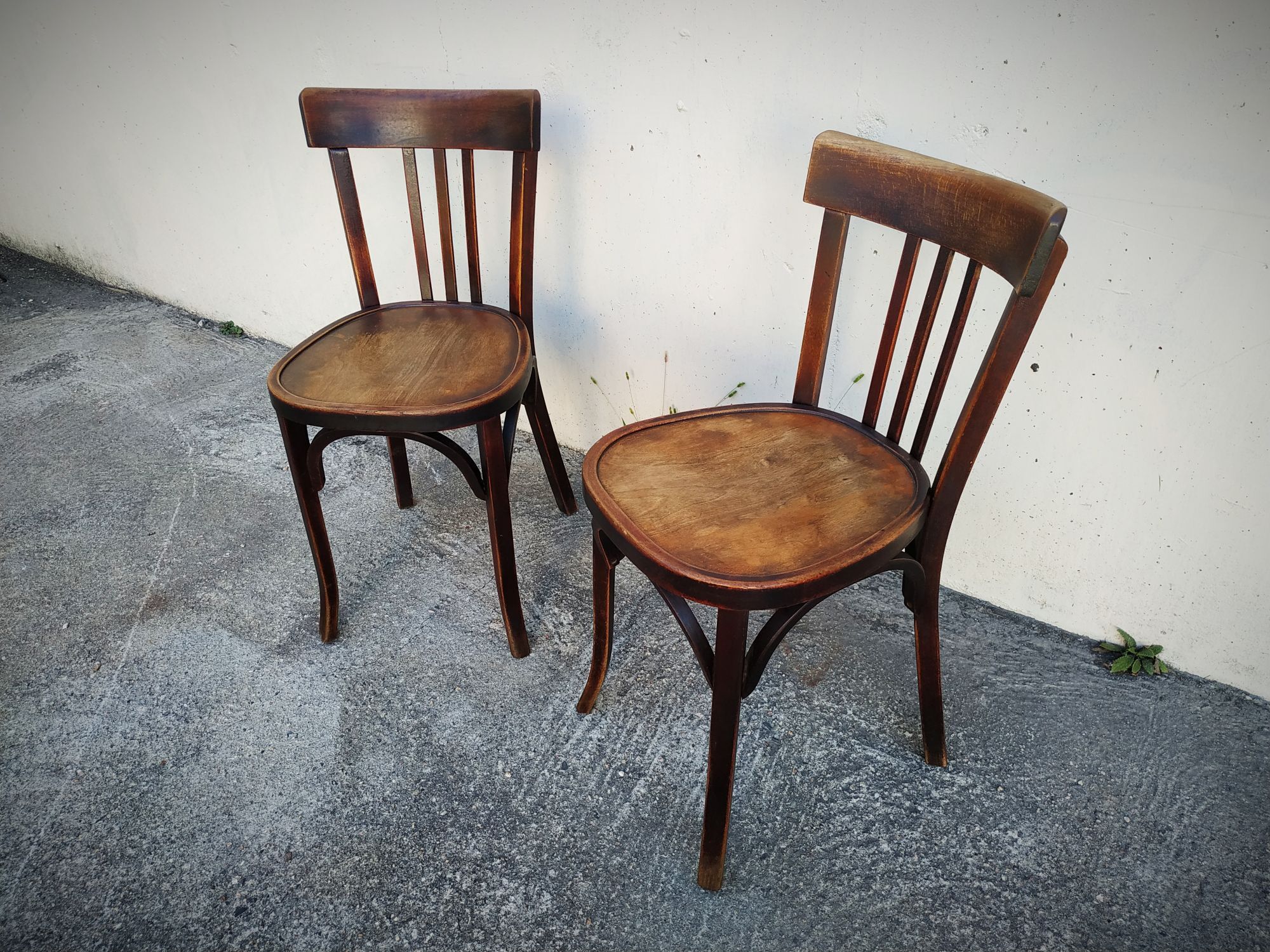 Pair of bistro chairs