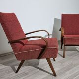 Vintage armchairs by Jaroslav Smidek, 1960s, Set of 2