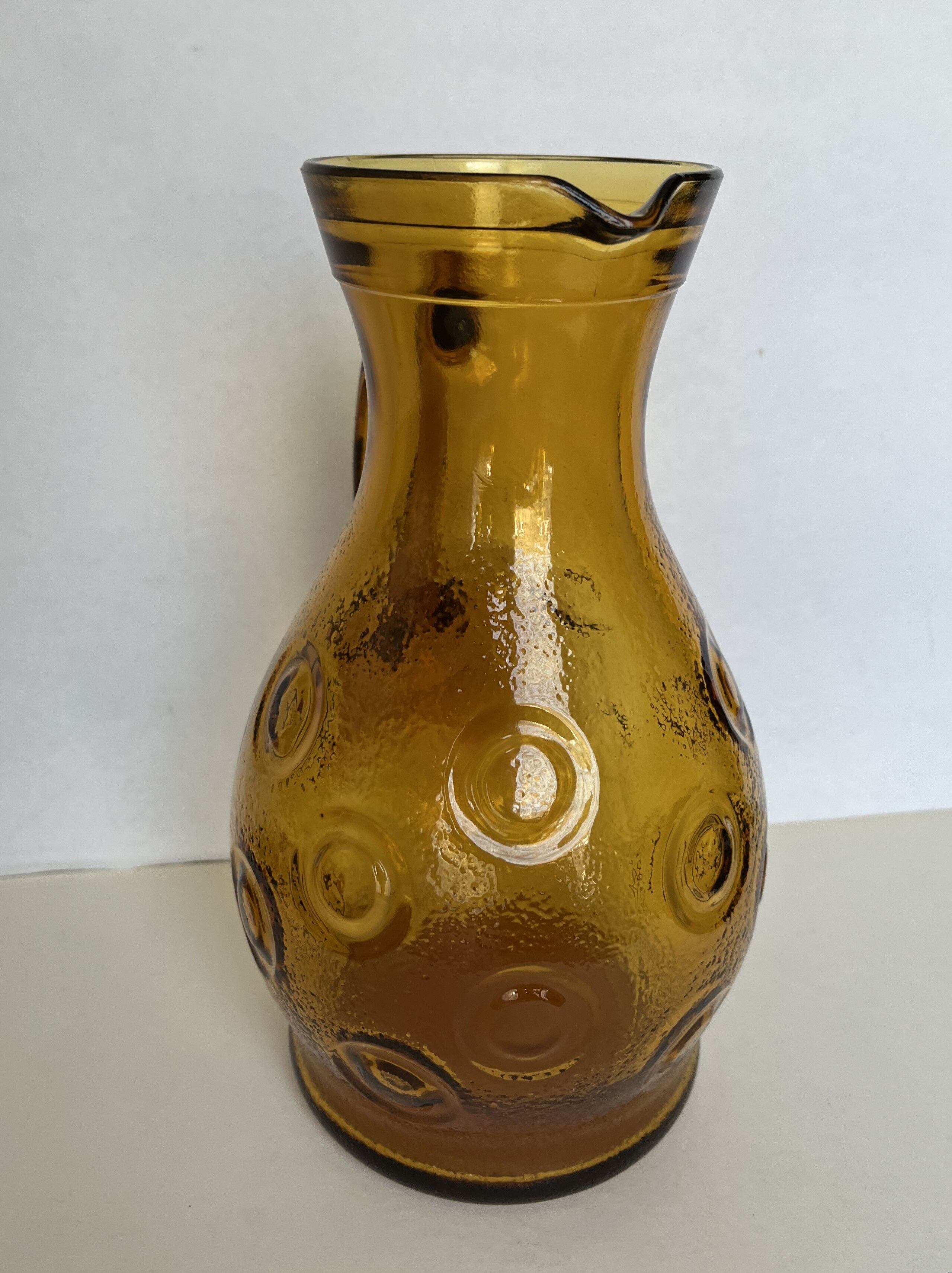 Smoked glass pitcher