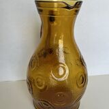 Smoked glass pitcher