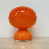Space age orange glass table lamp , 1970s