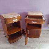 Pair of art deco bedside tables
