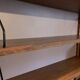 Modular teak wall shelf
