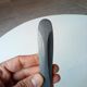 Art Deco door handle lever in solid aluminium