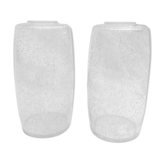 Duo tulips in pressed glass