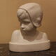 Marble bust of child