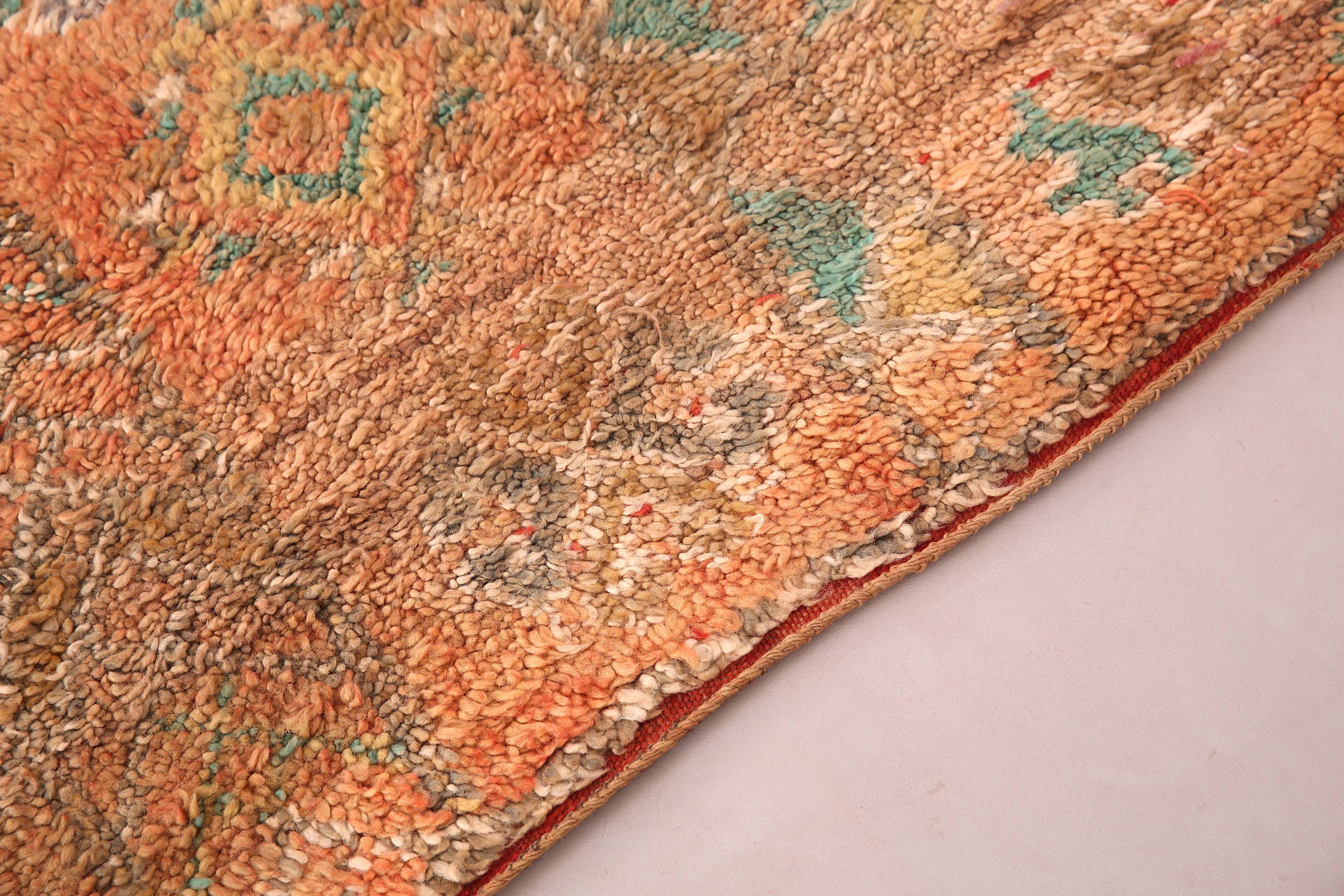 Vintage Moroccan Boujaad Rug 198 CM X 342 CM