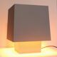 Grey metal cubic design lamp, coloured filters and Japanese signature.