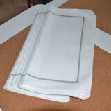 Old linen tablecloth and napkins