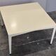 Valzania Edition ivory lacquered coffee table with ebony base