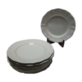Set de 10 assiettes à dessert anciennes