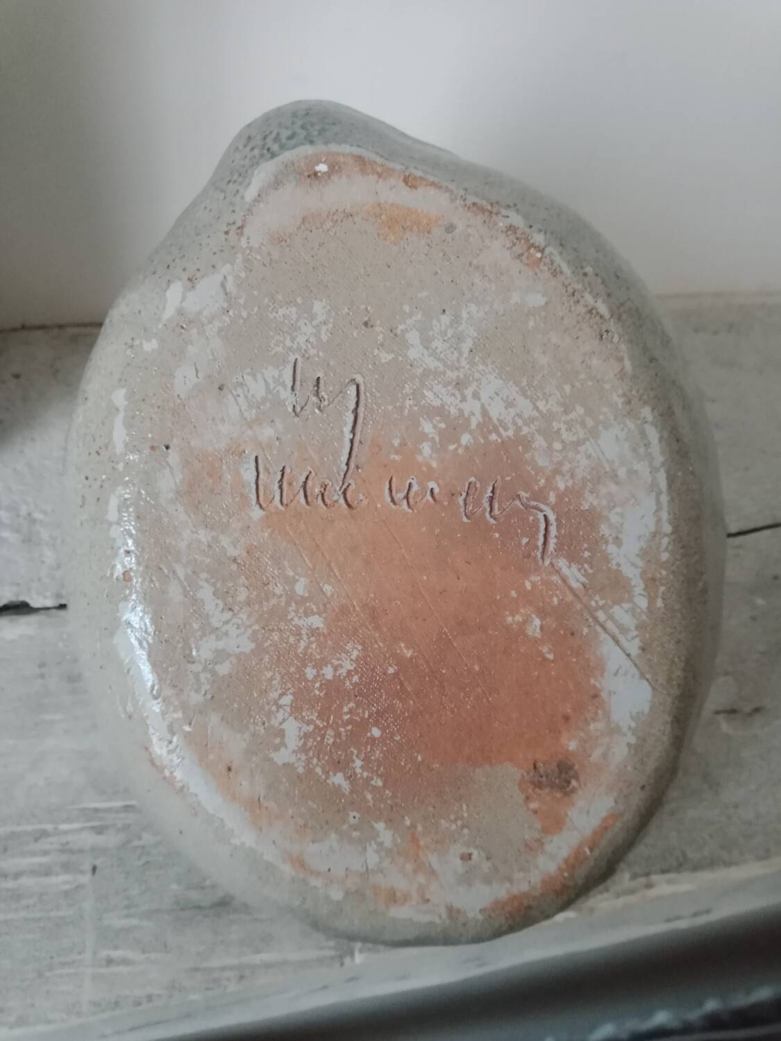 Empty pocket cup forming a bird