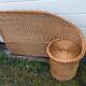 Bulkhead vintage rattan bedhead