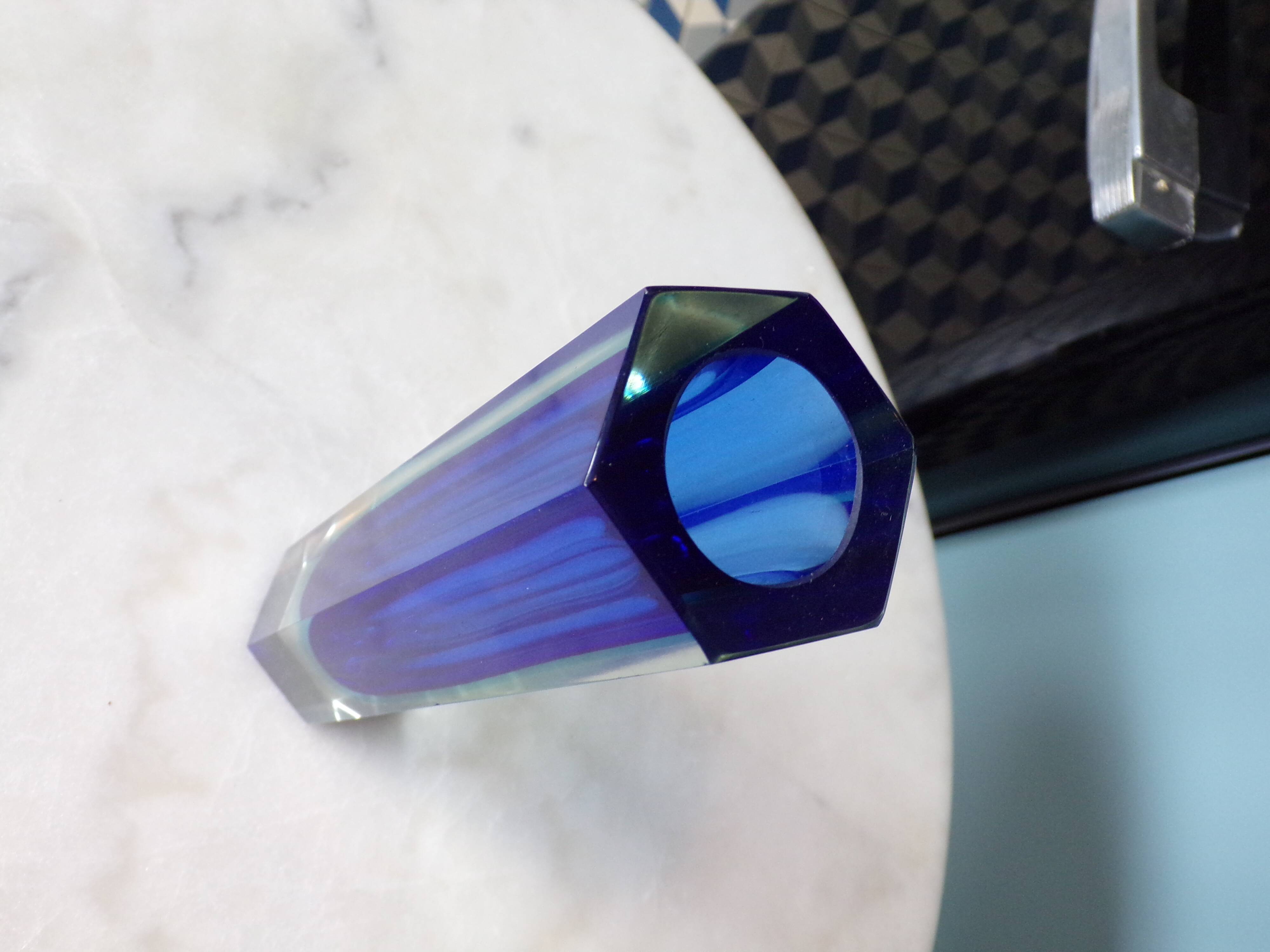 Murano Sommerso vase h=22cm