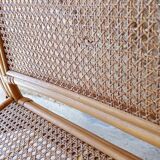 Rattan cane bench
