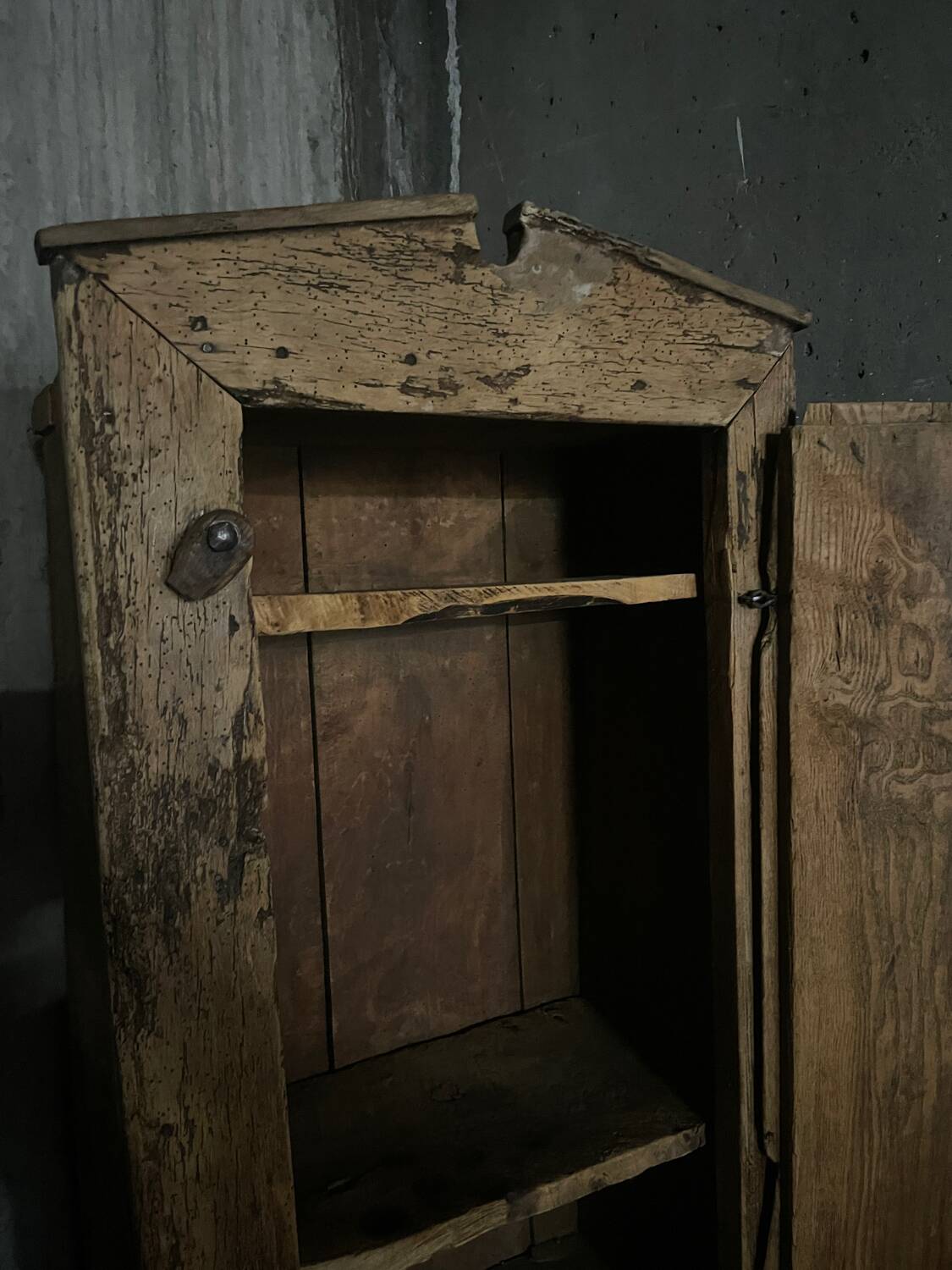 18th century rustic cabinet, Spanish folk art