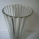 White art nouveau crystal vase
