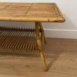 Table basse rotin