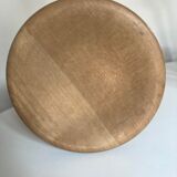 Wooden stool tripod hollow seat 1960