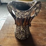 Vase Fat Lava Vallauris H 24 cm