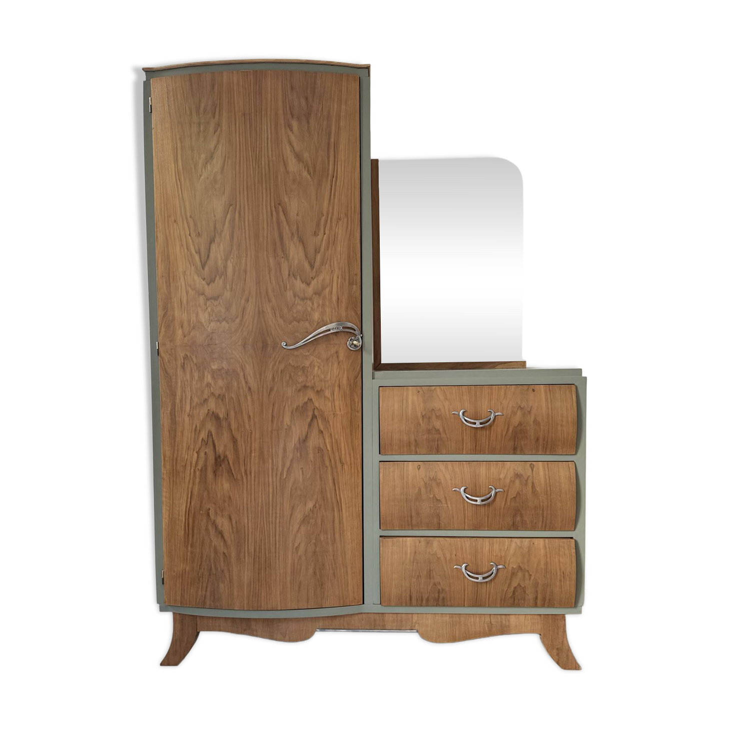 Asymmetrical Art Deco wardrobe