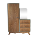Asymmetrical Art Deco wardrobe