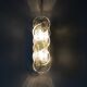 Citrus Wall Lamp in Glass and Metal from Kalmar Franken Kg, Set of 2