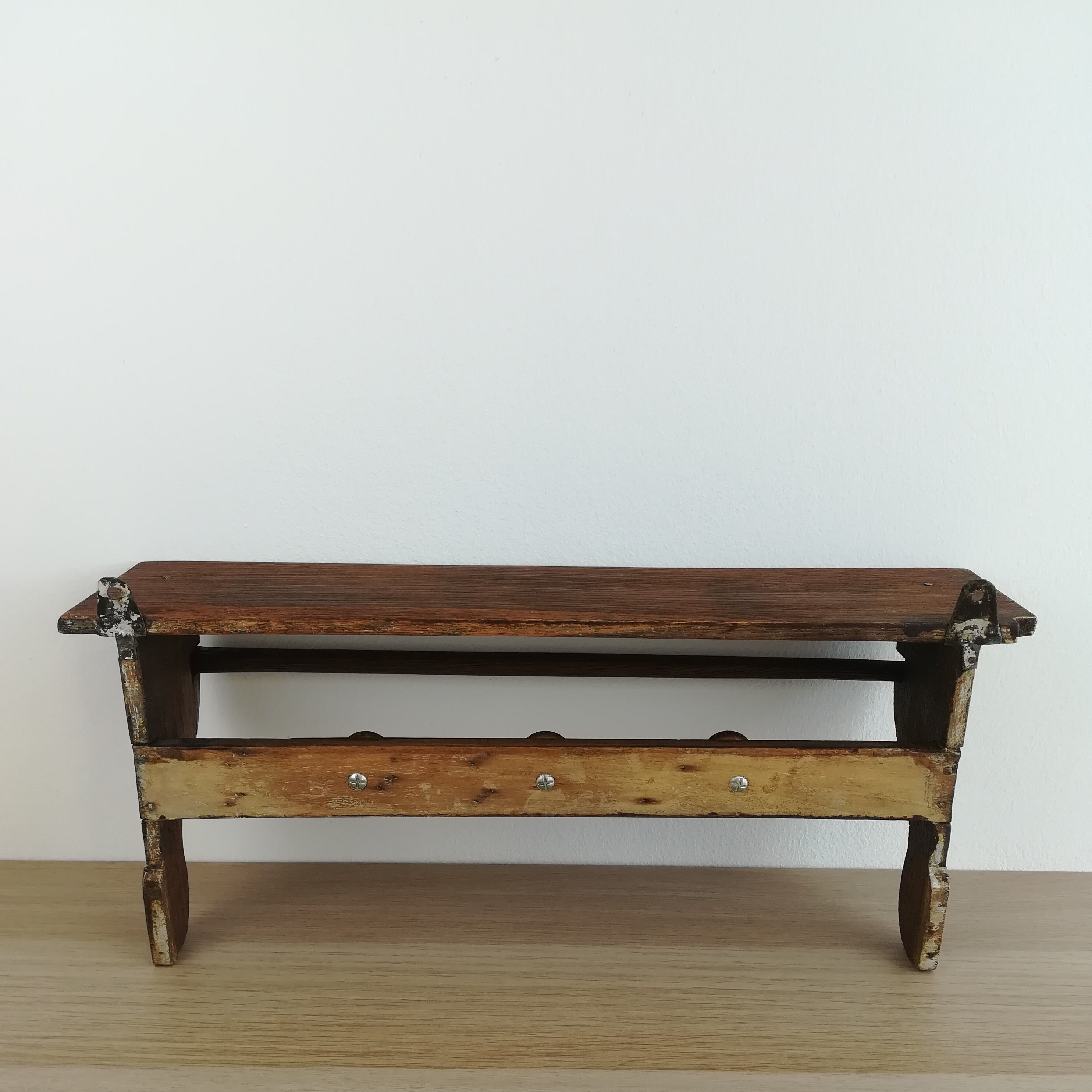 Wooden wall shelf