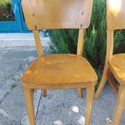 4 chaises bistrot, teinte claire