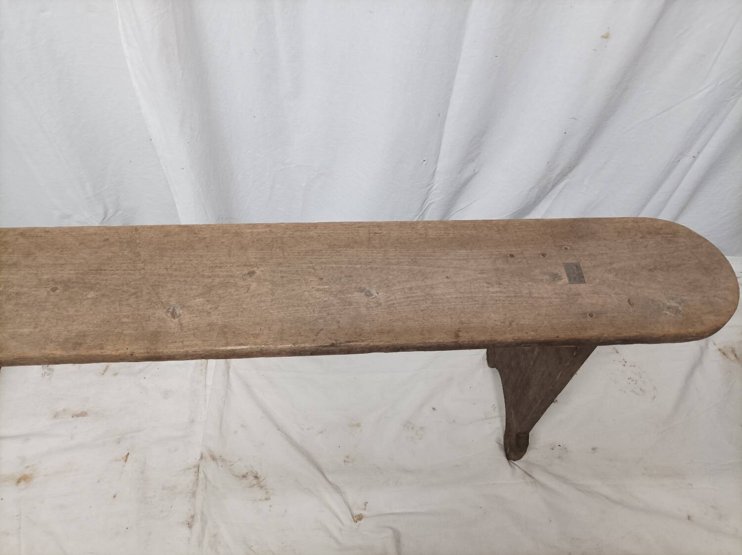 Old wooden farm bench